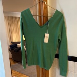 Splendid Green V-Neck Sweater